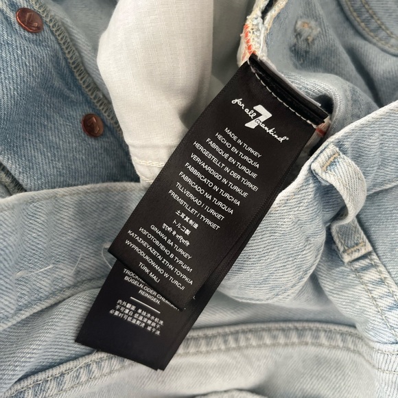 7 For All Mankind Men Light Wash Easy Straight Jeans - Picture 13 of 16